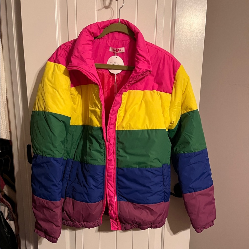 Rainbow Puffer Jacket